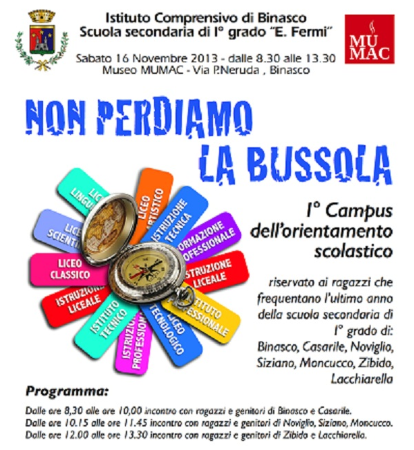 Locandina Campus orientamento binasco 2013